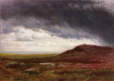 Moorland (akwarela i gwasz) autorstwa Henry Hetherington Emmerson