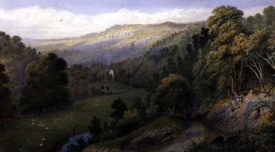 Stapleton Glen (akwarela i gwasz na papierze) autorstwa Henry Hewitt