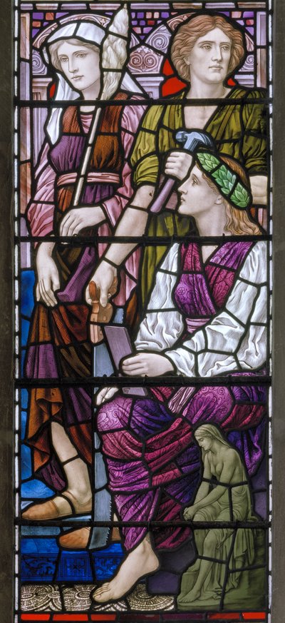 Buckland, St Mary, Lowndes i Drury, Henry Holiday, Architektura, 1918 autorstwa Henry Holiday