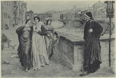 Dante i Beatrice (fotograwiura) autorstwa Henry Holiday