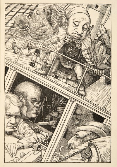 Zupełnie zapomniał, jak się nazywa", z "The Hunting of the Snark, an Agony in Eight Fits" Lewisa Carrolla, wyd. 1876 autorstwa Henry Holiday