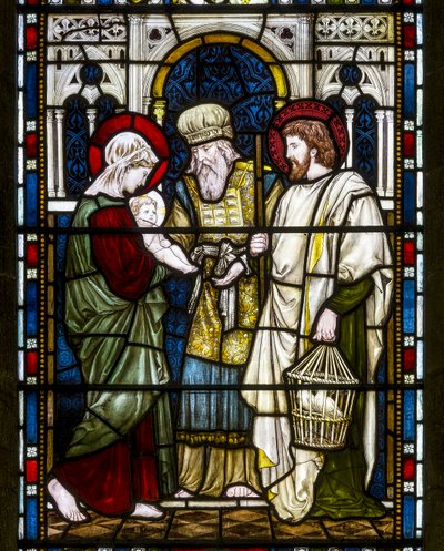 Kirkstall, St Stephen, Heaton Butler & Bayne, Henry Holiday, Prezentacja, c.1870 autorstwa Henry Holiday