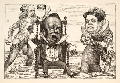 Tak wielki był jego strach, że jego kamizelka stała się biała jak pub. 1876. autorstwa Henry Holiday