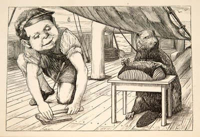 Bóbr patrzył w przeciwną stronę pubu. 1876. autorstwa Henry Holiday