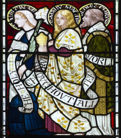 Dziewica Maryja, Maria Magdalena, St John, c.1872 autorstwa Henry Holiday