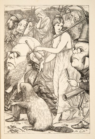 Podążać za nim z widłami i nadzieją”, z The Hunting of the Snark, Agony in Eight Fits, Lewisa Carrolla, wyd. 1876 autorstwa Henry Holiday