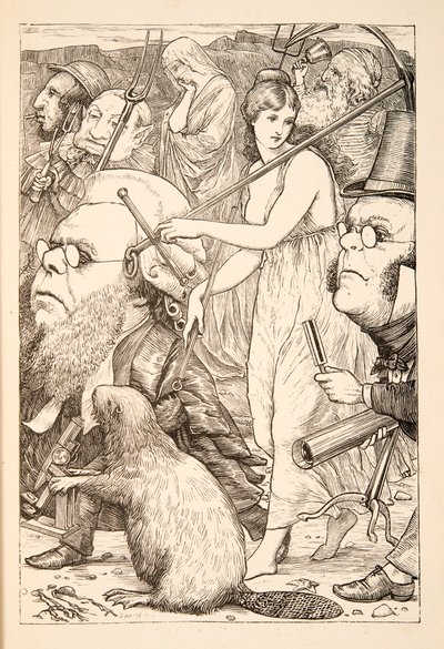 Podążać za nią z widłami i nadzieją”, wyd. 1876. autorstwa Henry Holiday