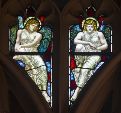 Westminster, St Margaret, James Powell & Sons, Henry Holiday, Tracery Angels, 1883 autorstwa Henry Holiday