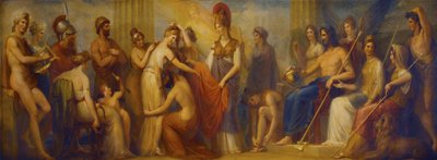 Pandora, którą zgromadzeni bogowie obdarzyli wszystkimi swymi darami...", 1834 (olej na płycie mahoniowej) autorstwa Henry Howard