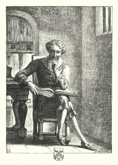 W więzieniu (grawerowanie) autorstwa Henry Hugh Armstead