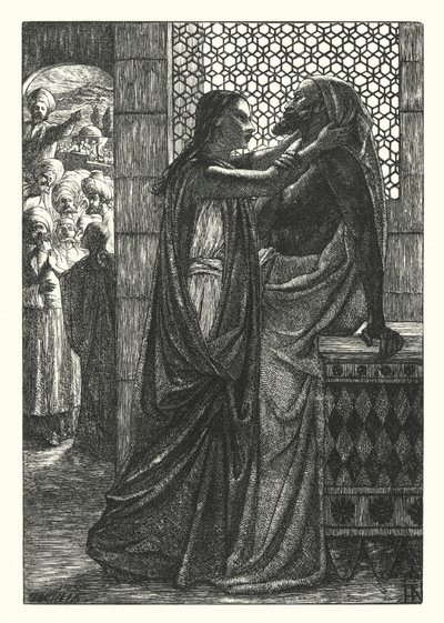 Martwy człowiek z Betanii (rycina) autorstwa Henry Hugh Armstead