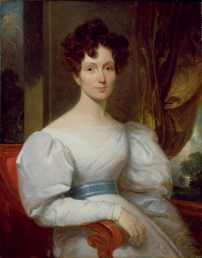 Portret Fanny Kemble Butler (1809-93) (olej na płótnie) autorstwa Henry Inman