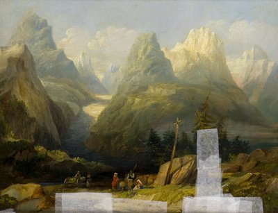 Widok na Alpy autorstwa Henry John (attr. to) Boddington