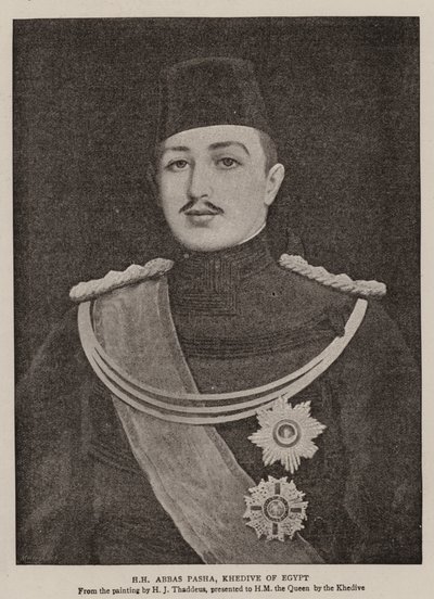 HH Abbas Pasha, Khedive of Egypt autorstwa Henry Jones Thaddeus