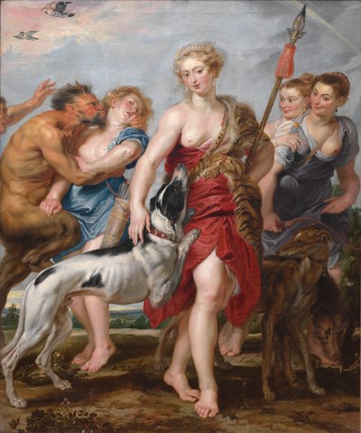 Diana i jej nimfy wyruszają na polowanie autorstwa Henry Joseph Redouté