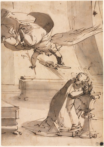 Zwiastowanie autorstwa Henry Joseph Redouté