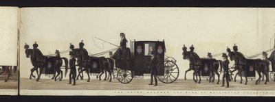 Część panoramicznego widoku całego konduktu pogrzebowego Artura, księcia Wellington (kolorowa akwatinta) autorstwa Henry Jr and Sala George Augustus Alken