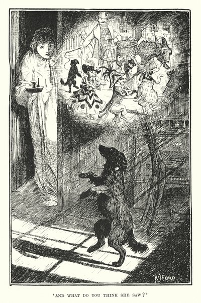 "Jak myślisz, co zobaczyła" (grawerunek) autorstwa Henry Justice Ford