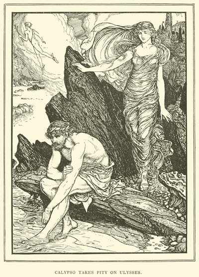 Calypso lituje się nad Ulissesem autorstwa Henry Justice Ford