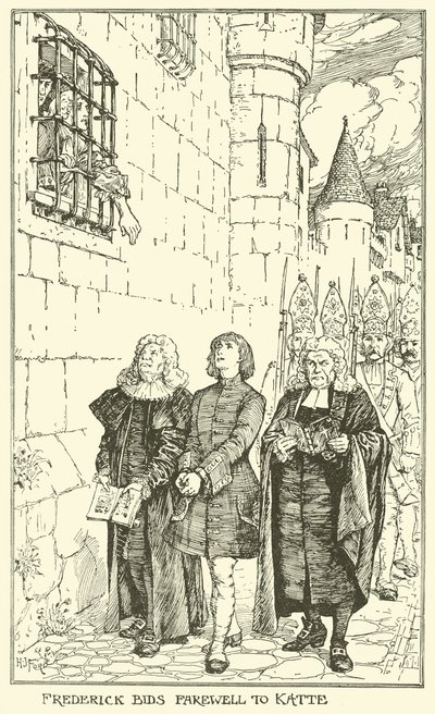 Frederick żegna się z Katte autorstwa Henry Justice Ford