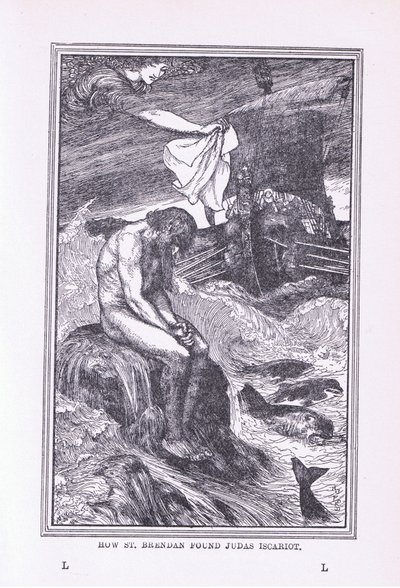 Jak św. Brendan odnalazł Judasza Iskariotę, 1912 autorstwa Henry Justice Ford