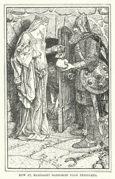 Jak św. Małgorzata wykupiła biednych więźniów (lito) autorstwa Henry Justice Ford