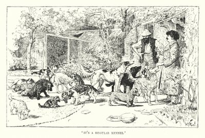 "To zwykła buda" (grawerunek) autorstwa Henry Justice Ford