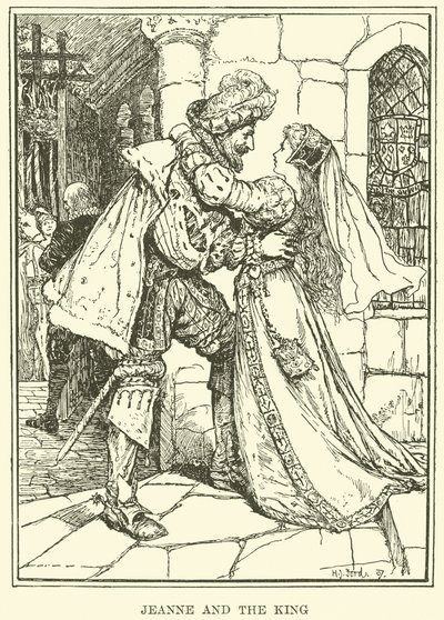 Joanna i Król (rycina) autorstwa Henry Justice Ford