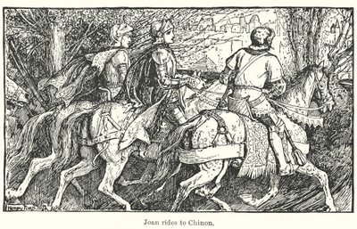 Joan jeździ do Chinon (litho) autorstwa Henry Justice Ford