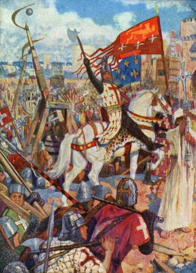 Król Ryszard I w Ziemi Świętej autorstwa Henry Justice Ford