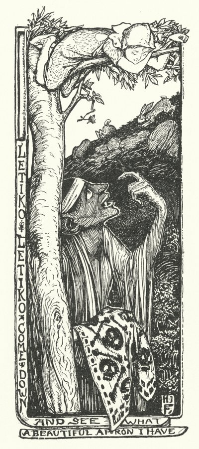 Letiko Letiko Zejdź i zobacz, jaki mam piękny fartuch (grawerunek) autorstwa Henry Justice Ford
