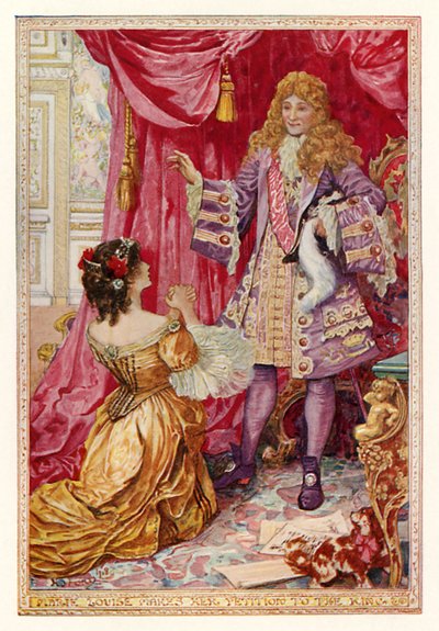 Marie Louise składa petycję do króla autorstwa Henry Justice Ford