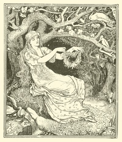 Książę Narcyz i Księżniczka Potentilla (grafika) autorstwa Henry Justice Ford