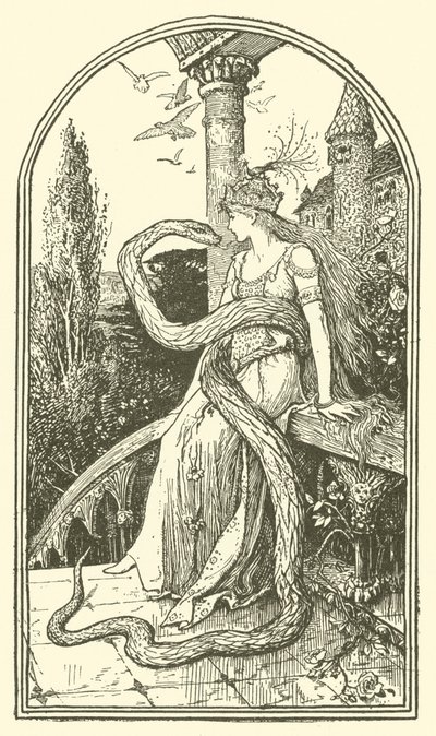 Zaczarowany Wąż (rycina) autorstwa Henry Justice Ford