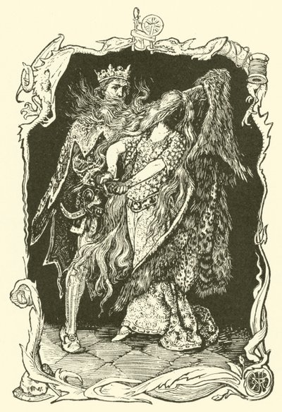 Stwór o wielu futrach (rycina) autorstwa Henry Justice Ford
