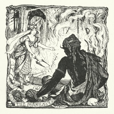 Udea odnajduje ludożercę (rycina) autorstwa Henry Justice Ford