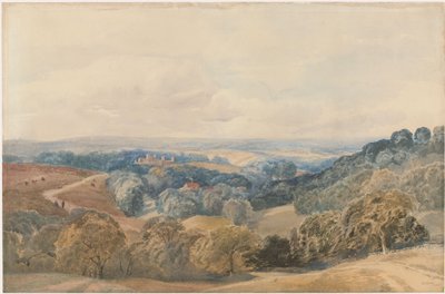 Krajobraz z zamkiem Crieff autorstwa Henry Jutsum