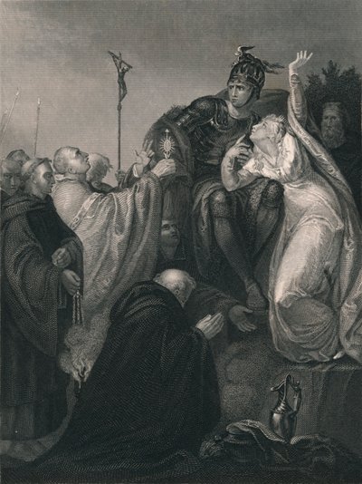 „Św. Augustyn przed Ethelbertem”, połowa XIX wieku. autorstwa Henry Lemon