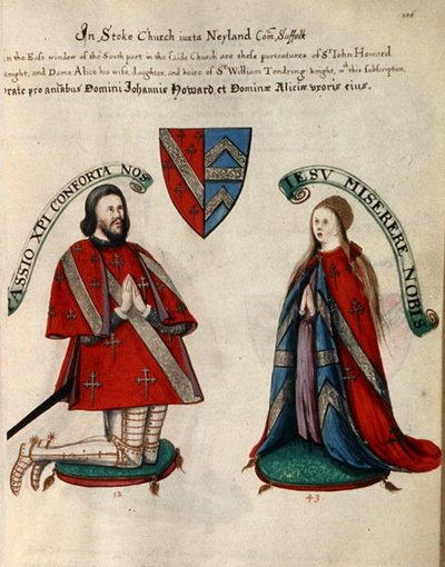 Sir John Howard III i jego druga żona Alice Tendring autorstwa Henry Lilly