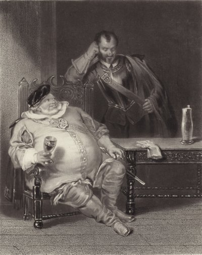 Falstaff i Bardolph autorstwa Henry Liverseege