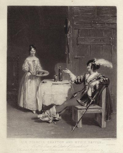 Sir Piercie Shafton i Mysie Happer autorstwa Henry Liverseege