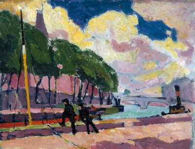 Nad brzegiem Sekwany, 1909-1912. autorstwa Henry Lyman Saÿen