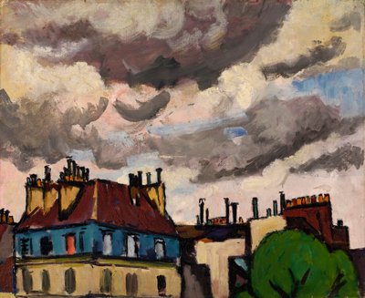 Dachy i chmury, Paryż, 1910-1912. autorstwa Henry Lyman Saÿen