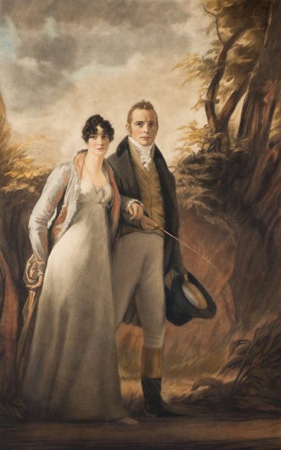 Pan i Pani Campbell z Kailzie (mezzotinta) autorstwa Henry Macbeth Raeburn
