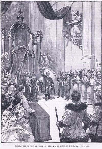 Koronacja cesarza Austrii na króla Węgier 1868 AD autorstwa Henry Marriott Paget