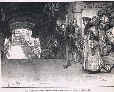 Odejście króla Henryka z zamku Henningham 1506 autorstwa Henry Marriott Paget