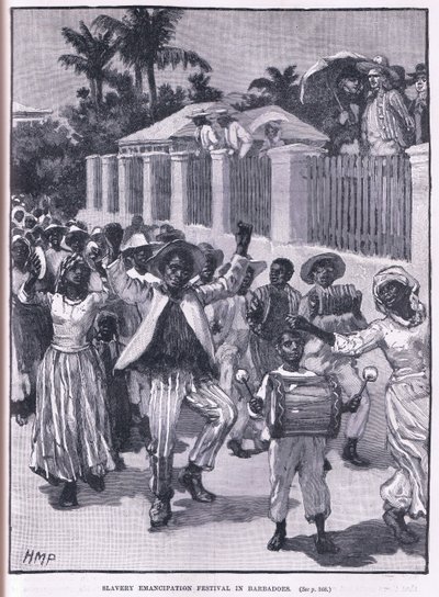 Święto emancypacji niewolnictwa na Barbadzie os 1834 autorstwa Henry Marriott Paget
