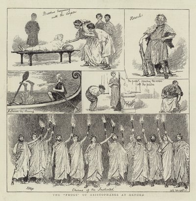Żaby Arystofanesa w Oksfordzie autorstwa Henry Marriott Paget