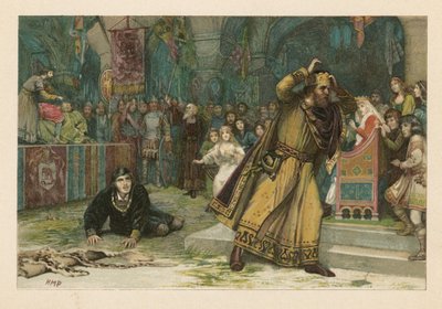 Scena z Hamleta (chromolitho) autorstwa Henry Marriott Paget