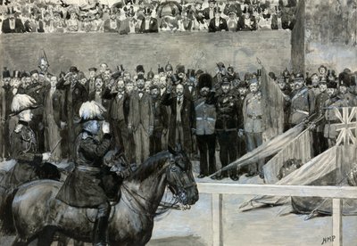 Książę Walii na wolontariacie, paradzie Horse Guards autorstwa Henry Marriott Paget